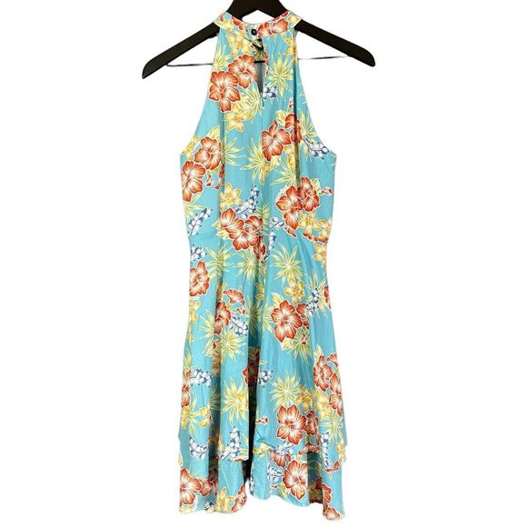 Vintage Dresses & Skirts - Rare Vintage HTF Mango House Okinawa Hawaiian Floral Print Halter Dress